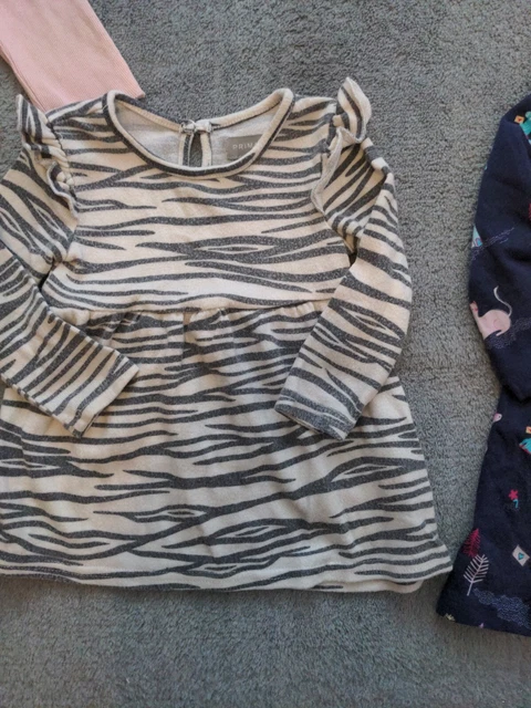 Massive bundle baby girls 6-9 months clothes winter/spring dress leggings tops 3