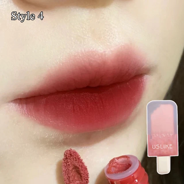 Trucco Gelato Labbra Smalto Cosmetici Opaco Lucidalabbra Velluto Opaco