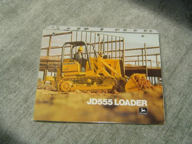 John Deere JD555 JD 555 loader tractor brochure