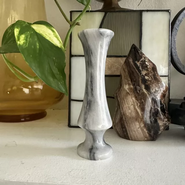 Small Black And White Onyx Vase Mini