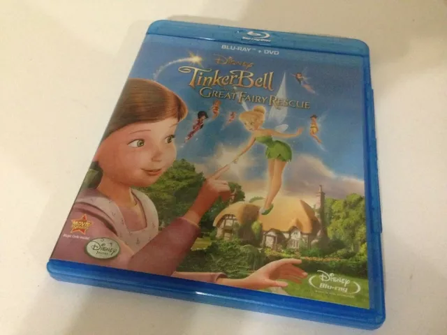 Tinkerbell & Great Fairy Rescue Blu-ray And DVD 2-Disc Set Walt Disney Peter Pan