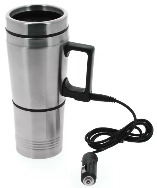 Tasse et tasse de voyage chauffée thermiquement thermiquement pour voiture, fourgonnette et caravane Sumex 12 V 2