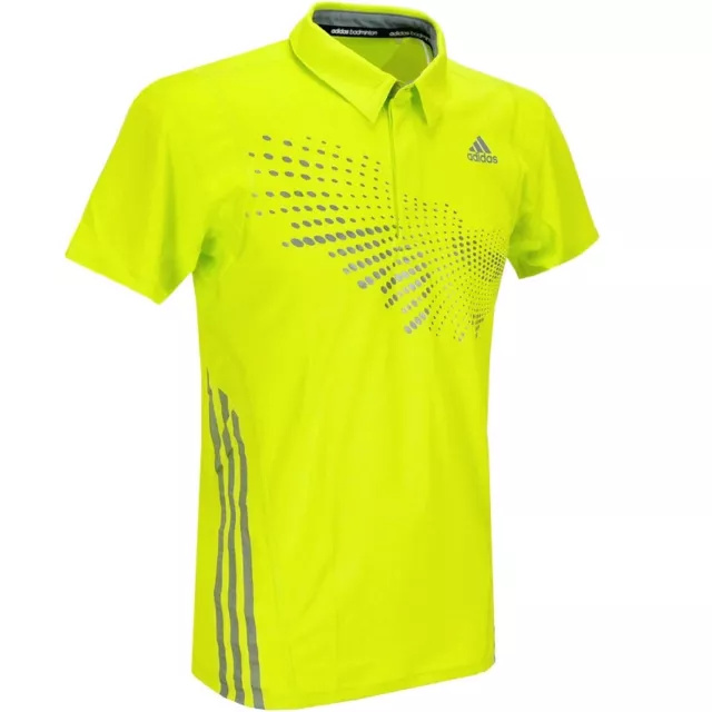 Adidas BT Polo Shirt Kinder Sport Laufshirt Tennis Badminton Running gelb/grün