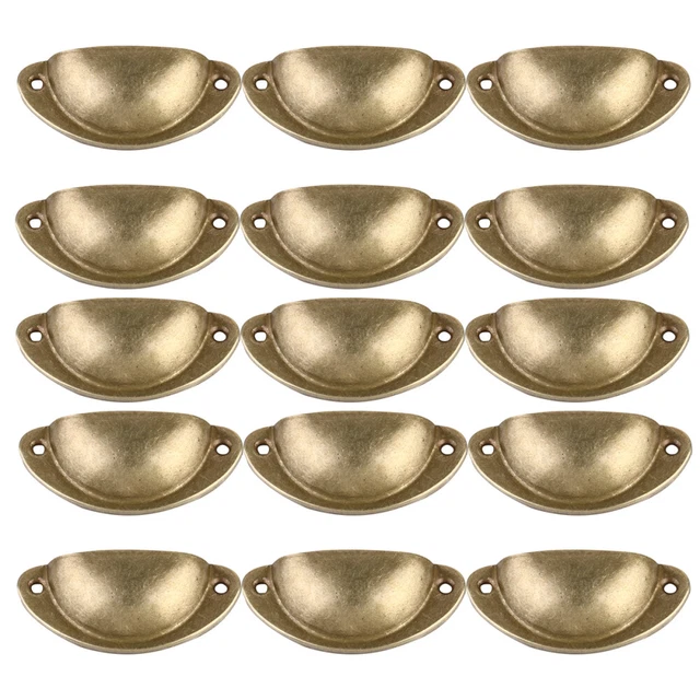 18 Pcs Black Handles Cabinets Drawer Pulls Vintage Cupboard