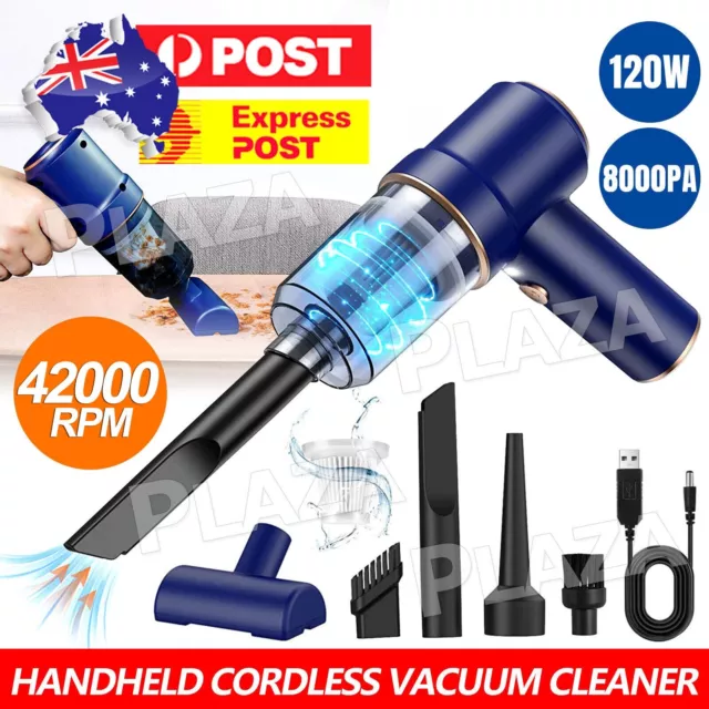 42000RPM Cordless Handheld Car Vacuum Cleaner Mini Portable Auto Wireless Duster