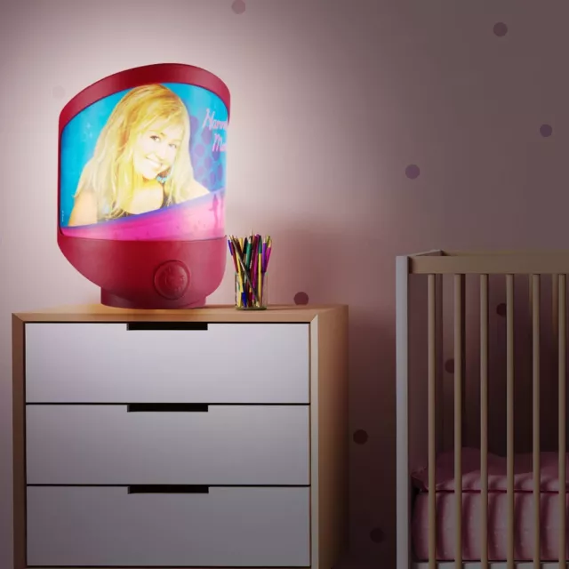 Bambino Ragazza Luce Lampada da Parete Hannah Montana Faretto Illuminazione
