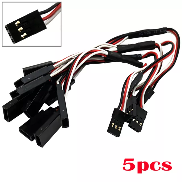 5pcs 150mm Y Cable Receiver Extension Wire for RC Servo Helicopter Car Futaba