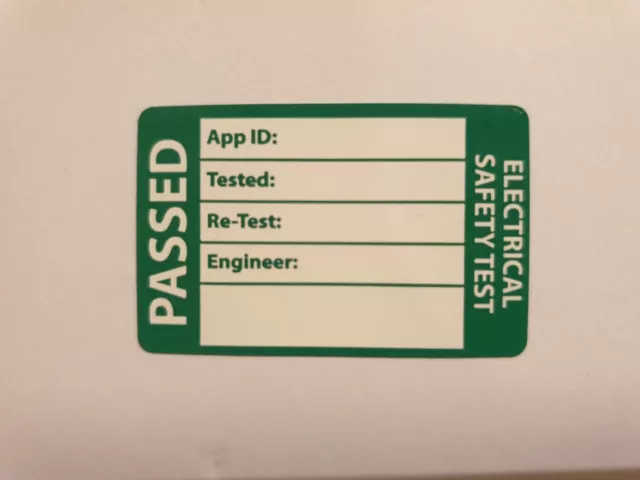 20 x étiquettes auto-adhésives testées PAT