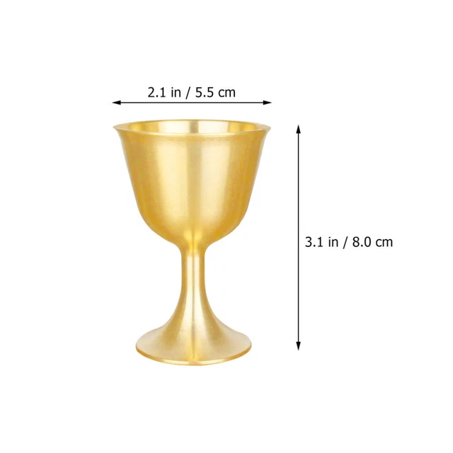 CUP DECOR WINE Glass Affordable Offering Sacred Temple Offerings £8.45