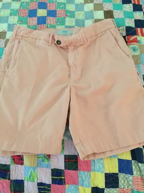 JACK SPADE men's Shorts Size 32 Washed Out Orange Pockets