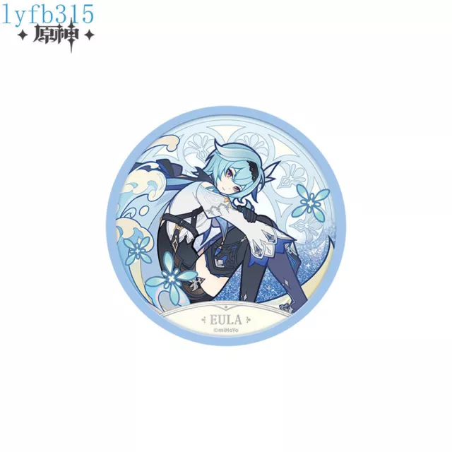 Official Anime Eula Genshin Impact Quicksand Cup Mat Coaster Gift