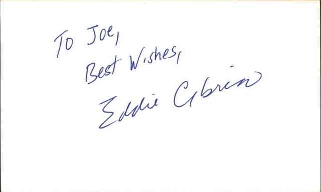 Eddie Cibrian Actor CSI: Miami Signed 3" x 5" Index Card