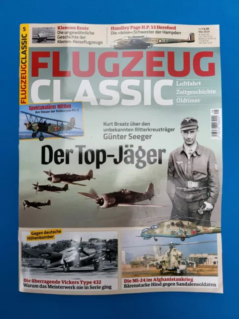 Flugzeug Classic Mai 2024  Der Top-Jäger ... NEU +  ungelesen 1A  absolut TOP