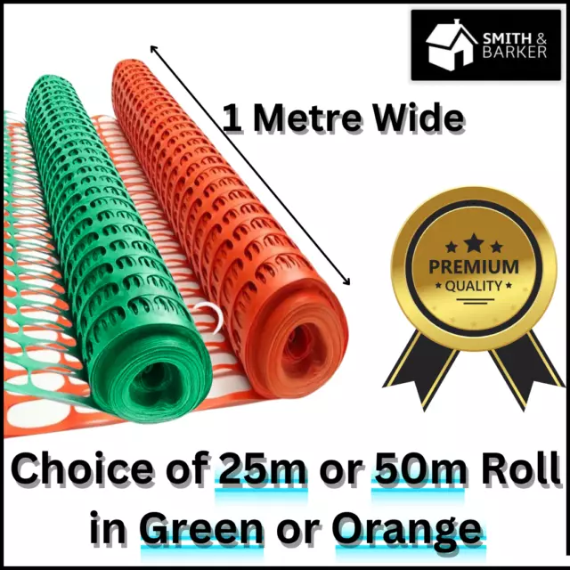 Barrier Fencing Mesh *PREMIUM* Heavy Duty Garden Plastic Fence Pins Temporary 2