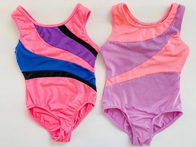 Lot of 2 VGUC Toddler Girls Danskin Leotards Size 4T