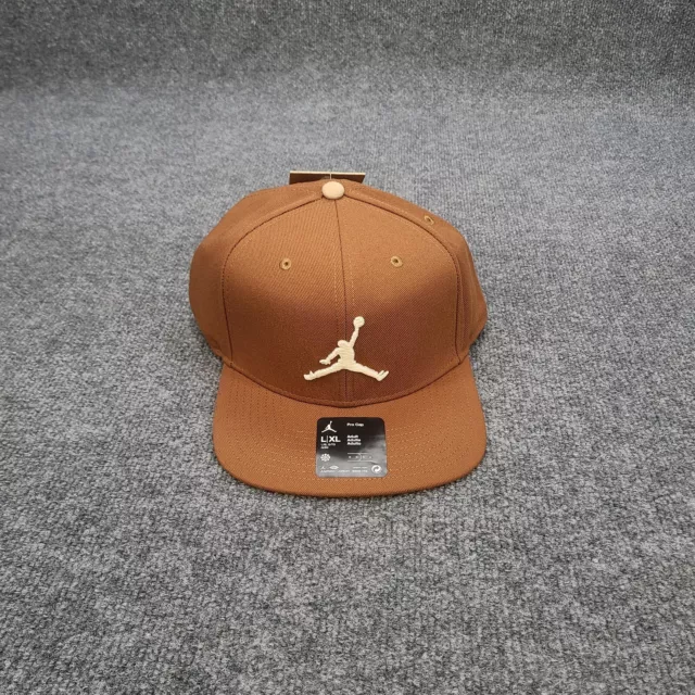 Jordan Hat Cap Snapback Large / XL Bronze Beige Jumpman Nike Pro Sportswear New