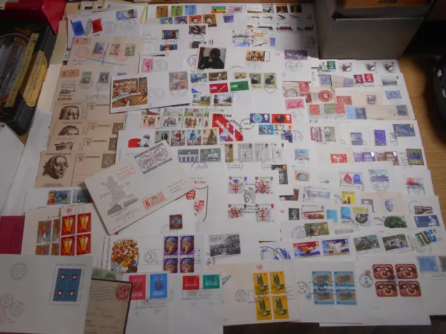 World 120 FDCs/Covers/Cards- 99p start, can't combine postage, Ref WH5L T