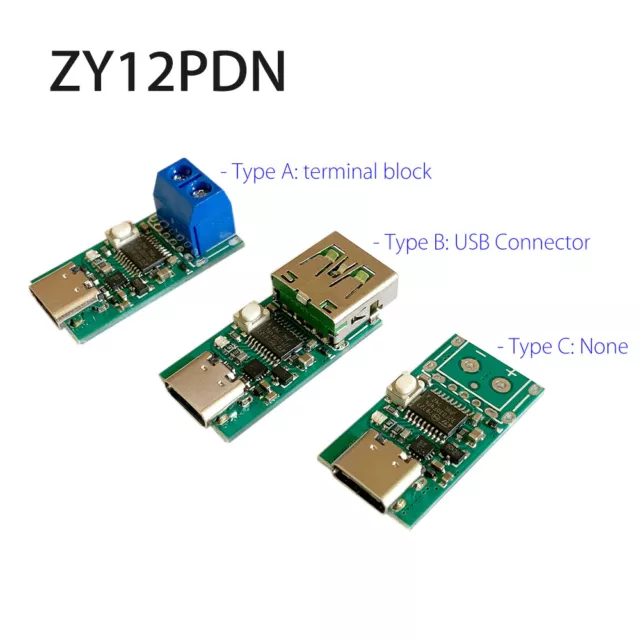 PD Adapter To DC Trigger Spoof, Adjustable Voltage Output 5V 9V 12V 15V 20V 100W