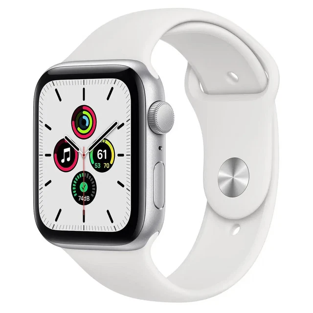 Apple Watch (Series SE)  GPS  44mm Aluminiumgehäuse Space Grau - Silber
