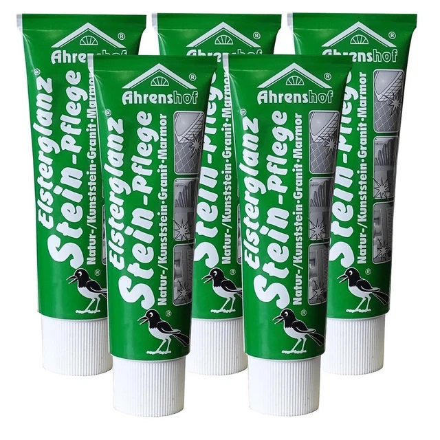 Elsterglanz Stein-Pflege 40ml - Natur-/Kunststein, Granit, Marmor (5er Pack)