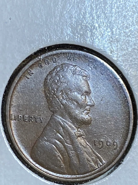 1909 VDB Lincoln Head Cent BETTER DATE WHEAT PENNY XF