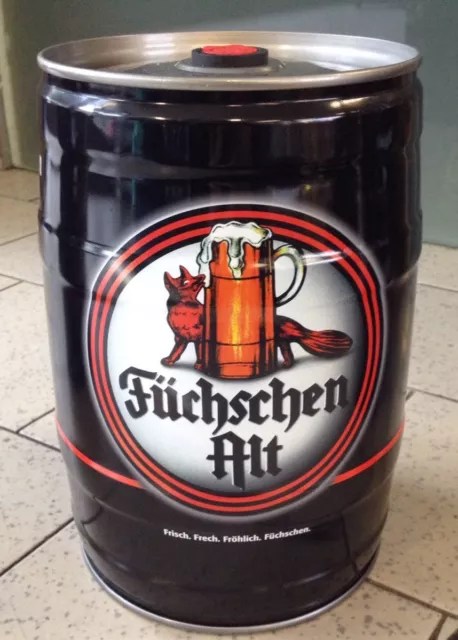 Düsseldorfer Füchschen Alt 5 Liter Party-Fass Bier NEU VOLL