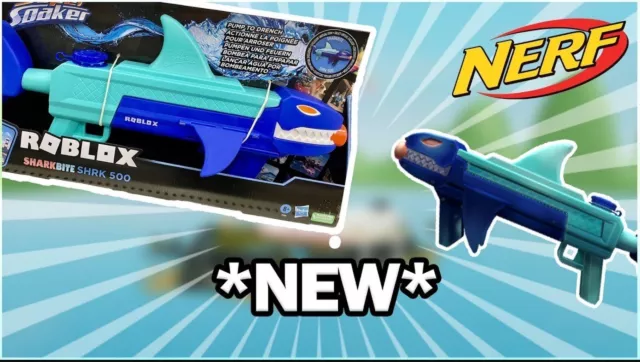 NERF Roblox SharkBite SHRK 500, Super Soaker Shark Bite. NIB