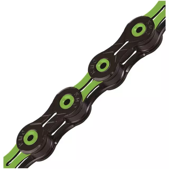 NEW KMC X10SL DLC Chain 10sp. 116 links Green