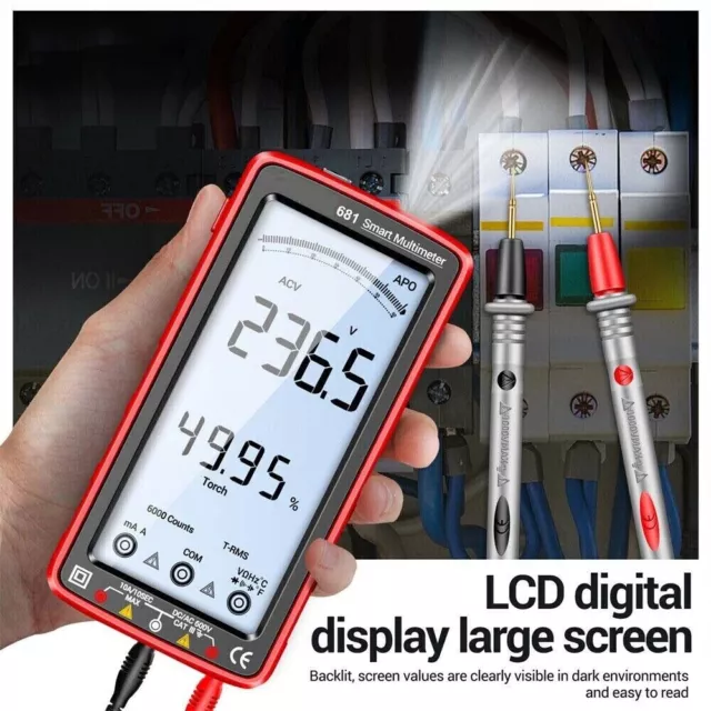 Smart LCD Digital Multimeter 6000 Counts Voltage Tester Resistance Meter XY 2