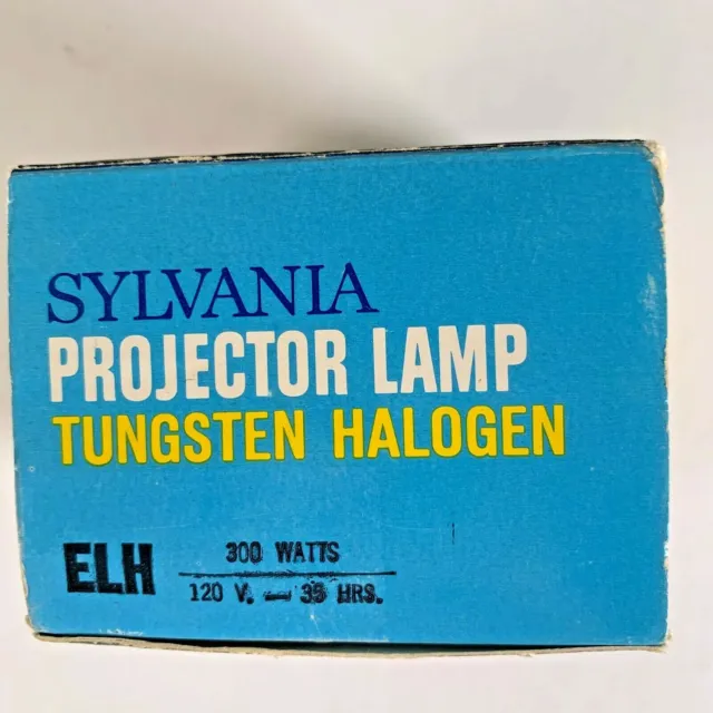 NOS Sylvania Projector Lamp Tungsten Halogen ELH Quartz Tru-Beam 300 Watt    B-J