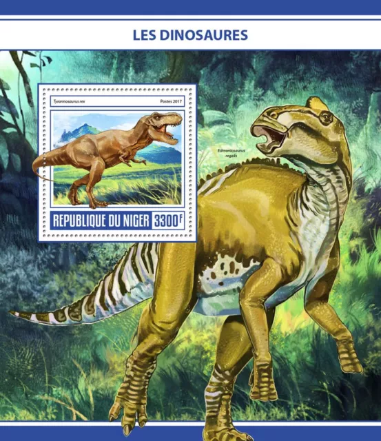 Dinosaurs Stamps Niger 2017 MNH Prehistoric Animals Tyrannosaurus rex 1v S/S