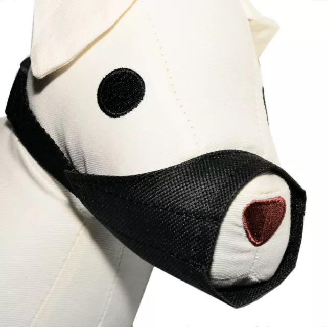 DOG Puppy MUZZLE MuzzLE Nylon Safety Adjustable Black Small Medium Large