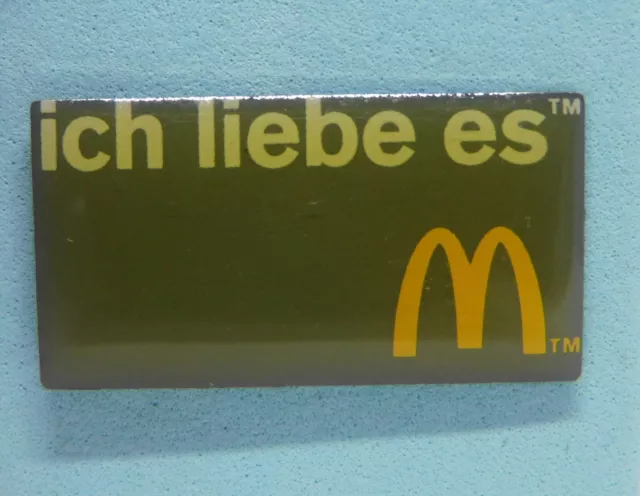 Mc Donalds ich liebe es - McDonald's Pin / Anstecker - 30x16mm