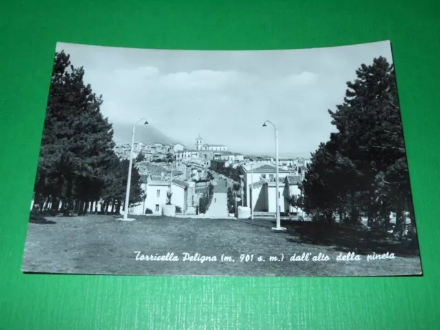 Cartolina Torricella Peligna - Scorcio panoramico 1955 ca