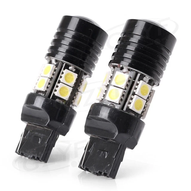 2x 12V Xeno 7440 W21W 7441 992 7W luce LED retroversa backup ad alta potenza bianca