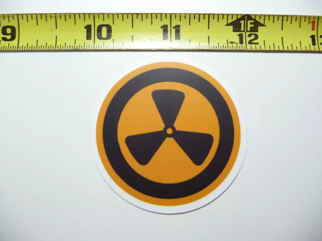 Caution Danger Radioactive Radiation Decal Sticker Fun Little Signs