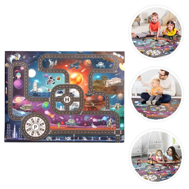 Tappeto Bambini Per Sala Giochi Gioca Con Gioco Auto Tappetino Giocattolo Spazio
