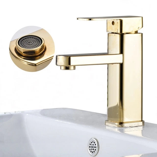 Edelstahl Waschbecken Wasserhahn Gold Mischbatterie Teile Wannenarmaturen