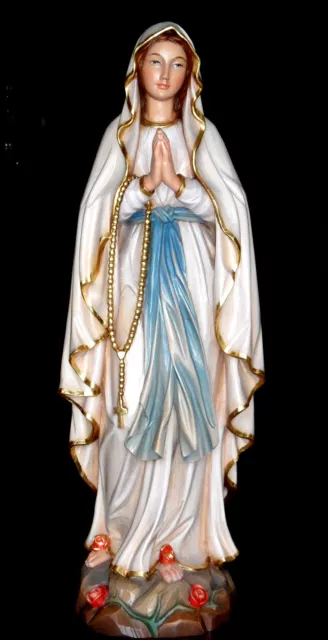 Lourdes Madonna Marienfigur Holz 1,20 Meter, Big Holy Mary Wood 48`