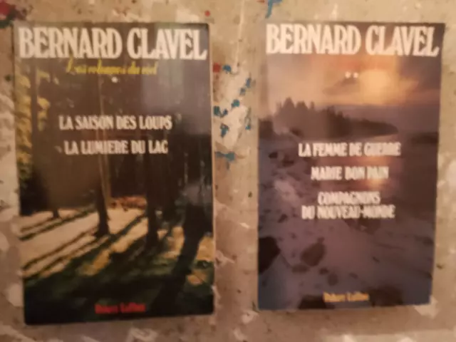 lot BERNARD CLAVEL intégrale LES COLONNES DU CIEL 2 grands formats tbe (5 romans