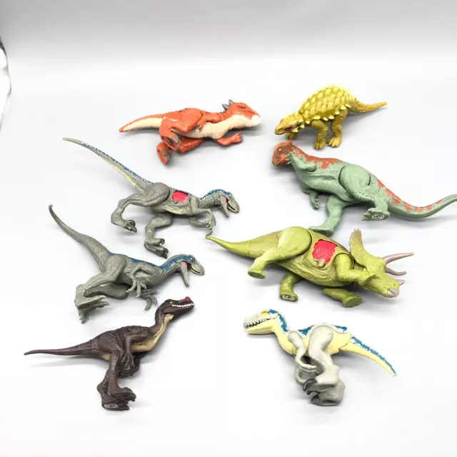 Lote de figuras de Jurassic World dinosaurios retirados batalla daño Rival Park 6" de alto