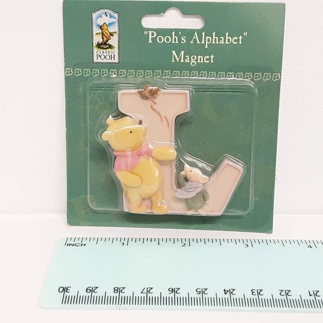 Disney Winnie The Pooh Fridge Magnet Classic Pooh's Alphabet Letter L - NEW