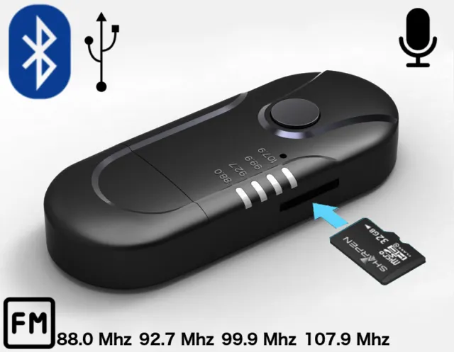 FM Bluetooth Transmitter KFZ Auto Freisprecheinrichtung Radio Adapter Musik USB