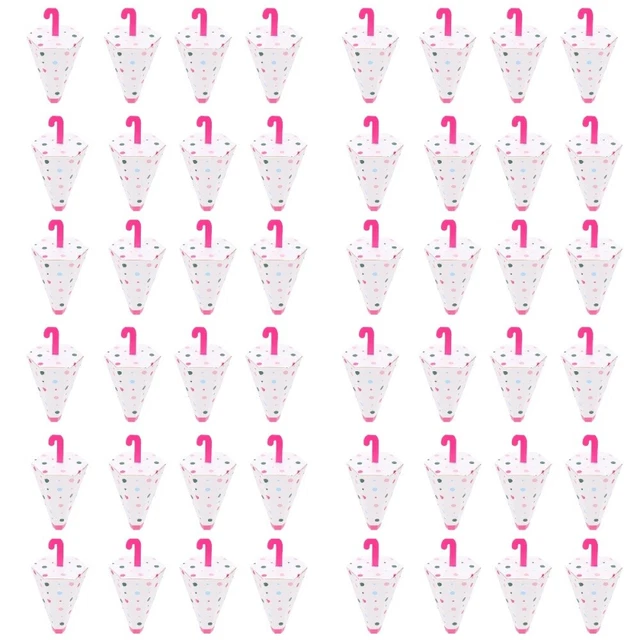 96 pz scatola caramelle ombrello scatole confezione regalo contenitore bambino sposa