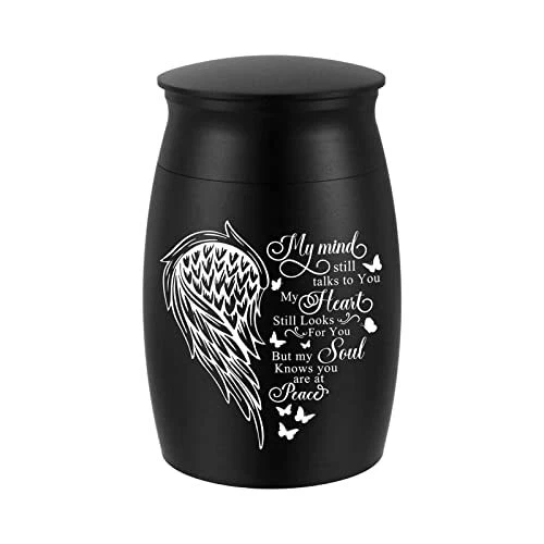 Small Urns For Human Ashes Aluminum Mini Urn For Ashes Wing Small Cremation Urn