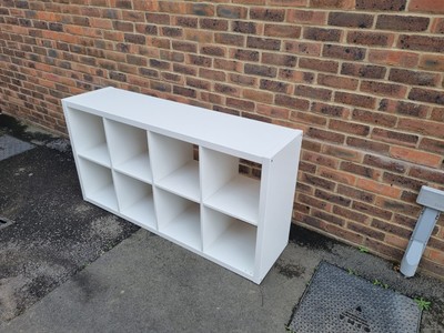 IKEA KALLAX shelving unit 4x2 8 cube - white - £25.00 - PicClick UK