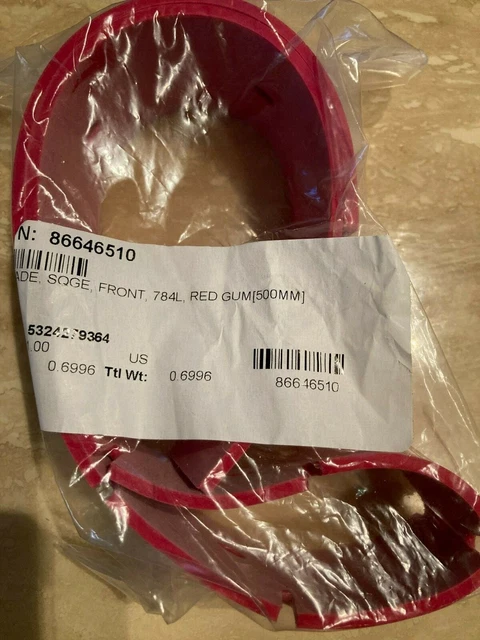 Windsor 86646510 Genuine OEM Blade, Squeegeee, Front, 784L, Red Gum[500Mm] NEW