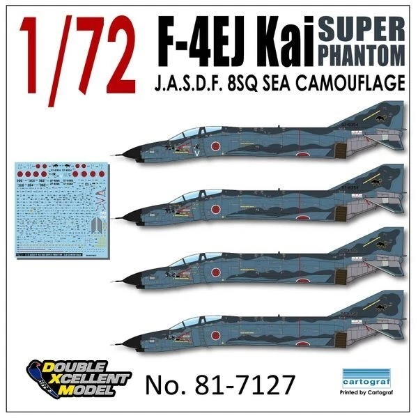 Dxm Decal 81-7127 1/72 Jasdf F-4Ej Modified 8Th Squadron Offshore Camouflage
