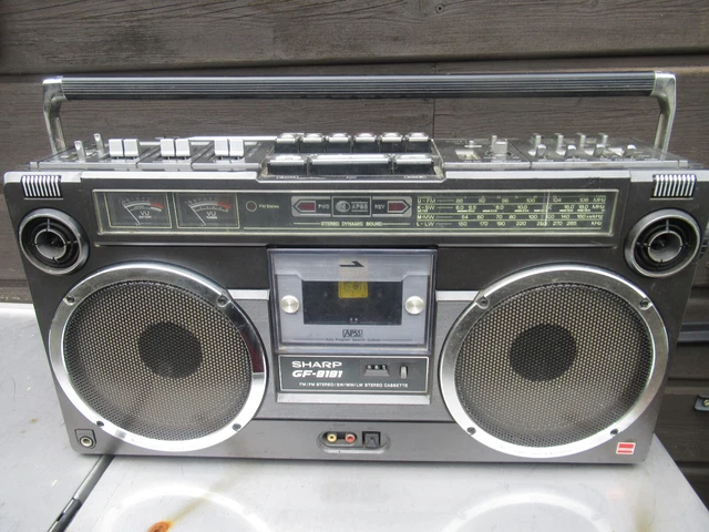 Sharp GF 9191 Ghetto Blaster Boombox vintage années 80 Luxman Marantz