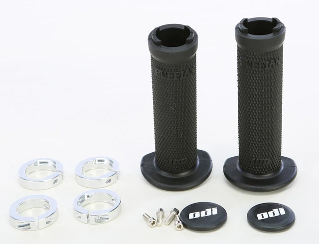 ODI J30RFB-S Atv Ruffian Lockon Grip 130Mm Black/Silver Made in USA